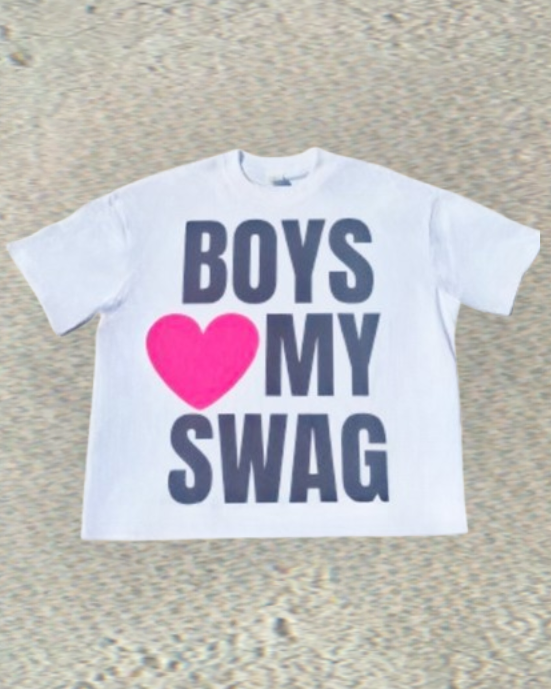 Boys <3 My Swag Tee Shirt White